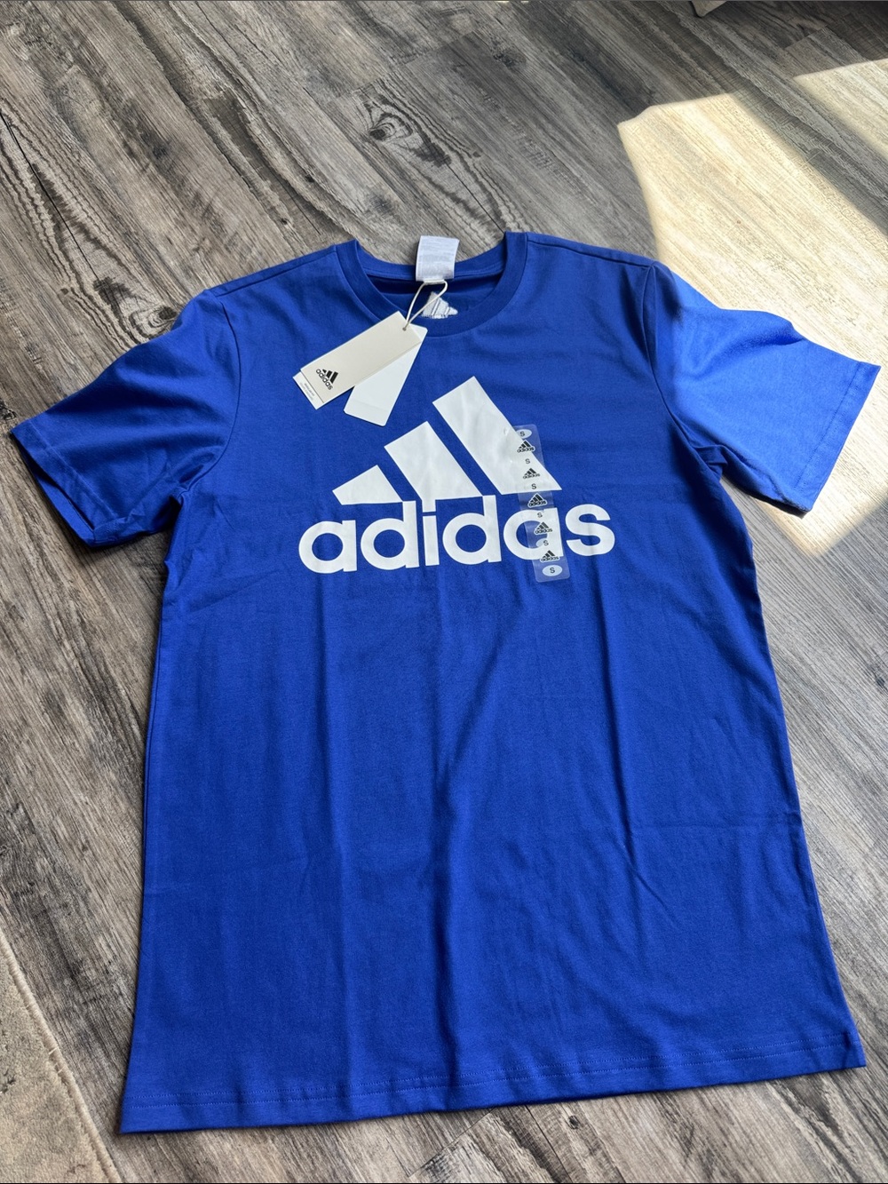 adidas Royal Blue Graphic Logo Short Sleeve Tee